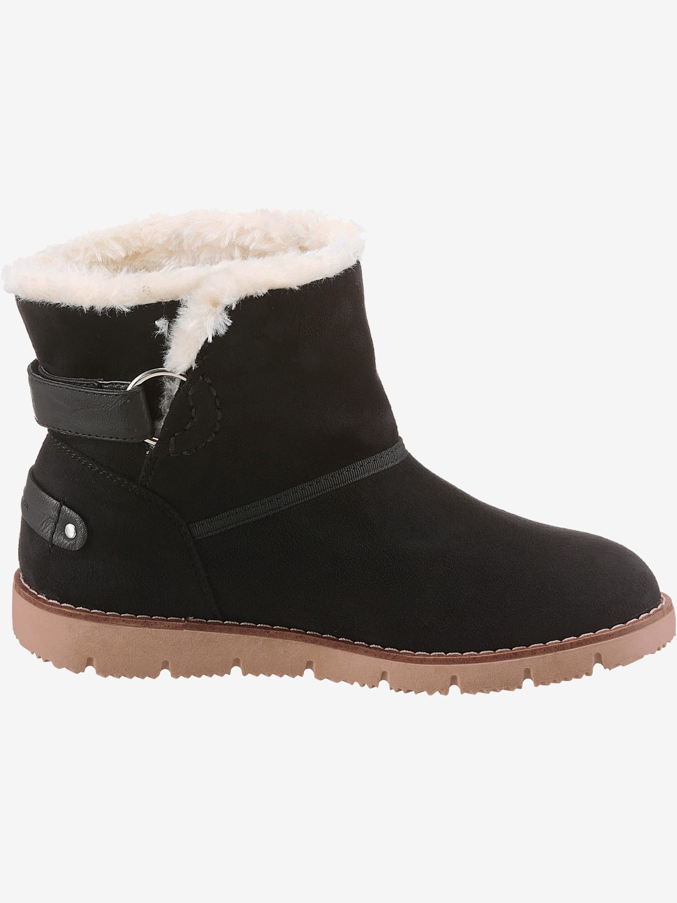 Bottines d'hiver avec empiècement contrasté