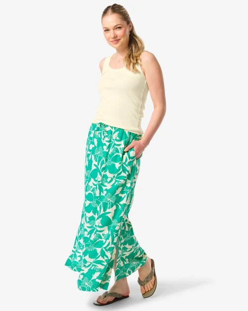 jupe femme Kate avec lin vert