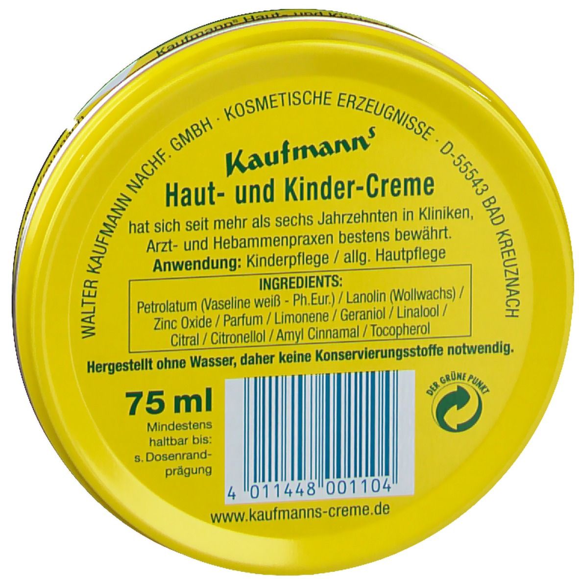 Kaufmanns Haut- und Kindercreme