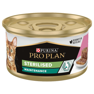ProPlan Katzenfutter  Adult Sterilised Maintenance Thunfisch & Lachs Terrine 85g
