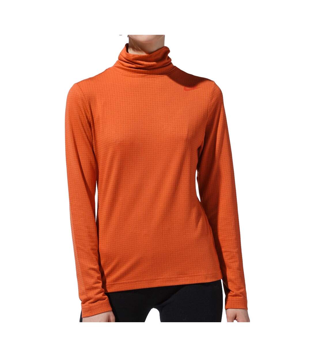T-shirt Manches Longues Orange Femme Nike Mocku