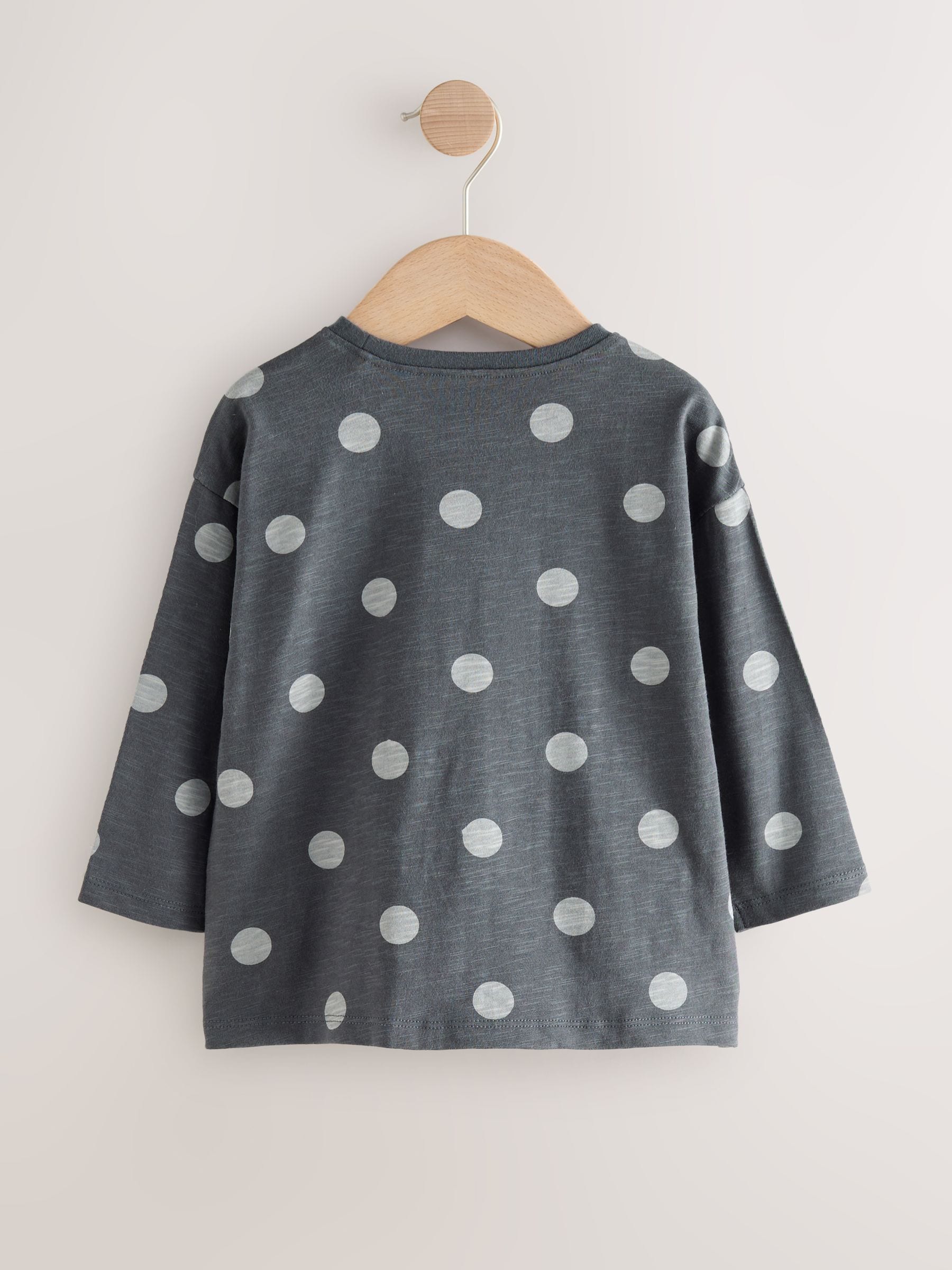 Antracietgrijze koala - T-shirt met lange mouwen en tas (9 mnd-7 jr)