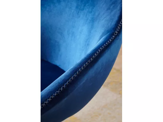Fauteuil Club Pivotant en Velours 70x79x70 cm Confortable et Moderne - Capacité 120 kg