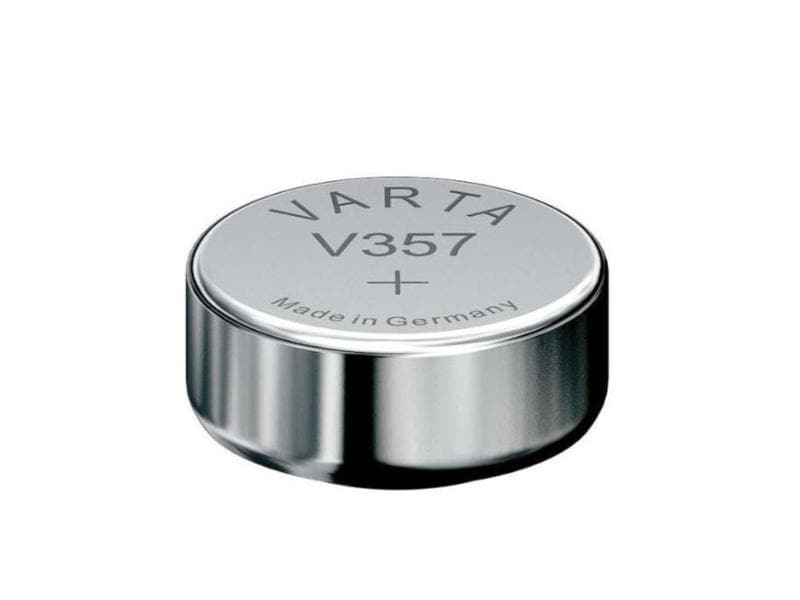 Varta Knopfzelle V357 , 10 Stück Silberoxid-Primär-Knopfzelle, 10 Stück