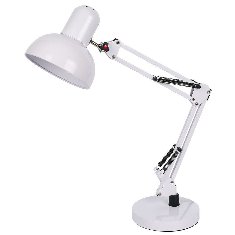 Lampe architecte métal blanc H56cm