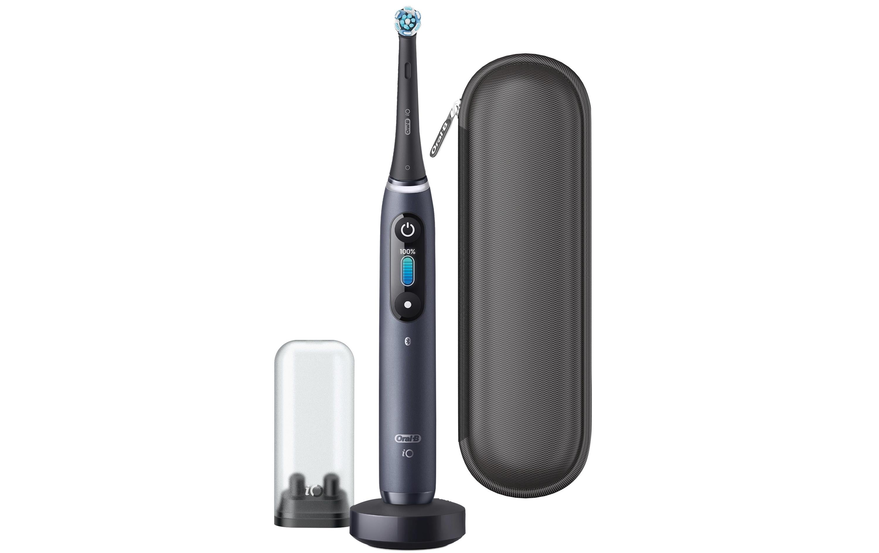 Mikrovibrationszahnbürste iO Series 8 Black Onyx<br>Elektrische Zahnbürste mit Reiseetui