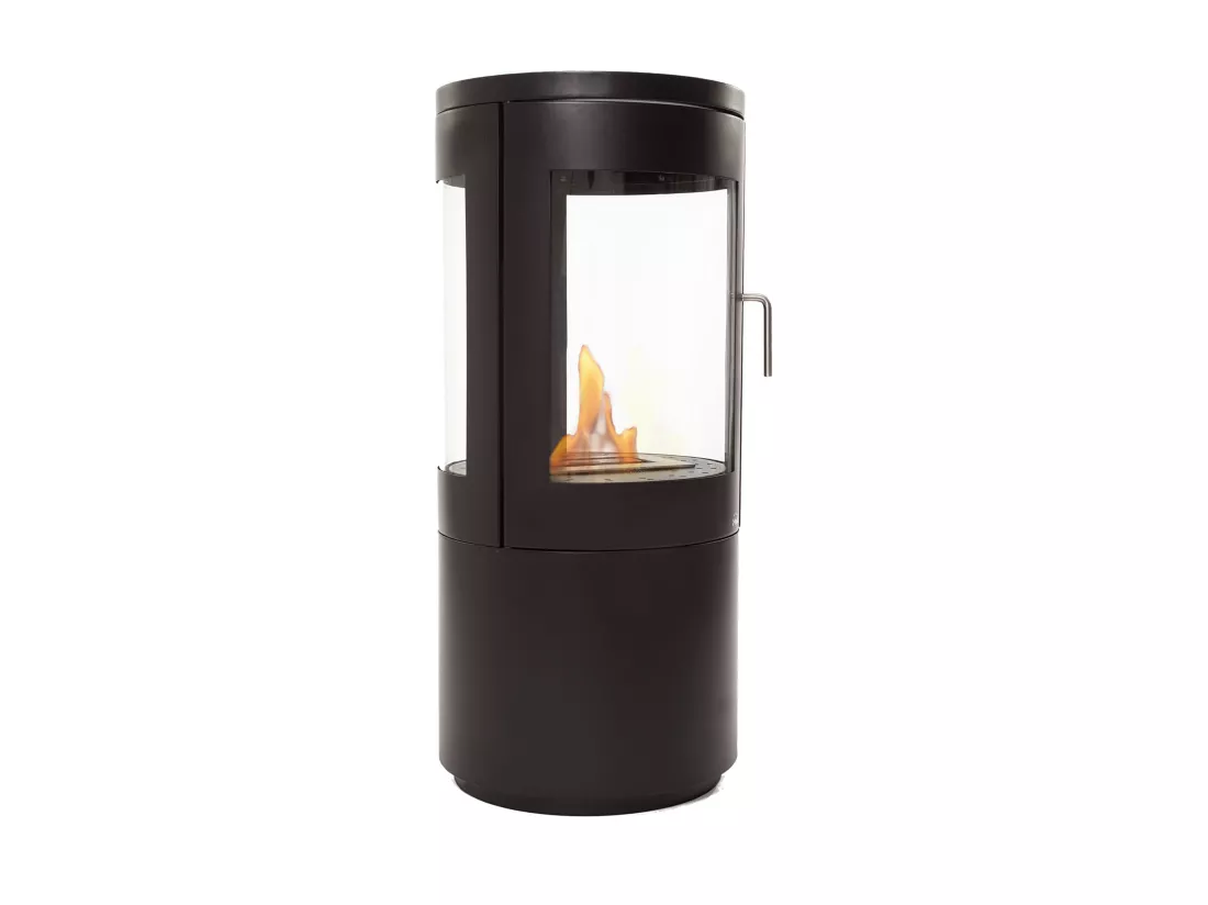 Poêle à éthanol 3kW en acier noir