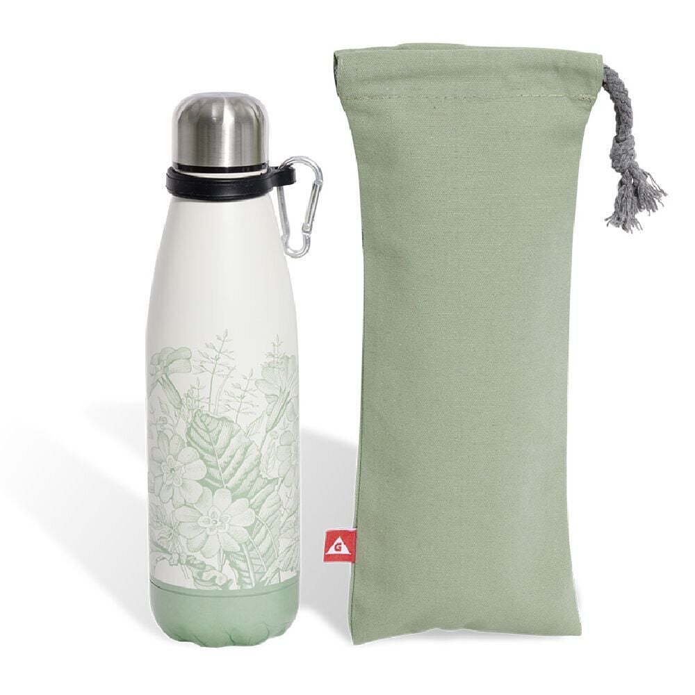 Bouteille isotherme 480ml avec housse vert