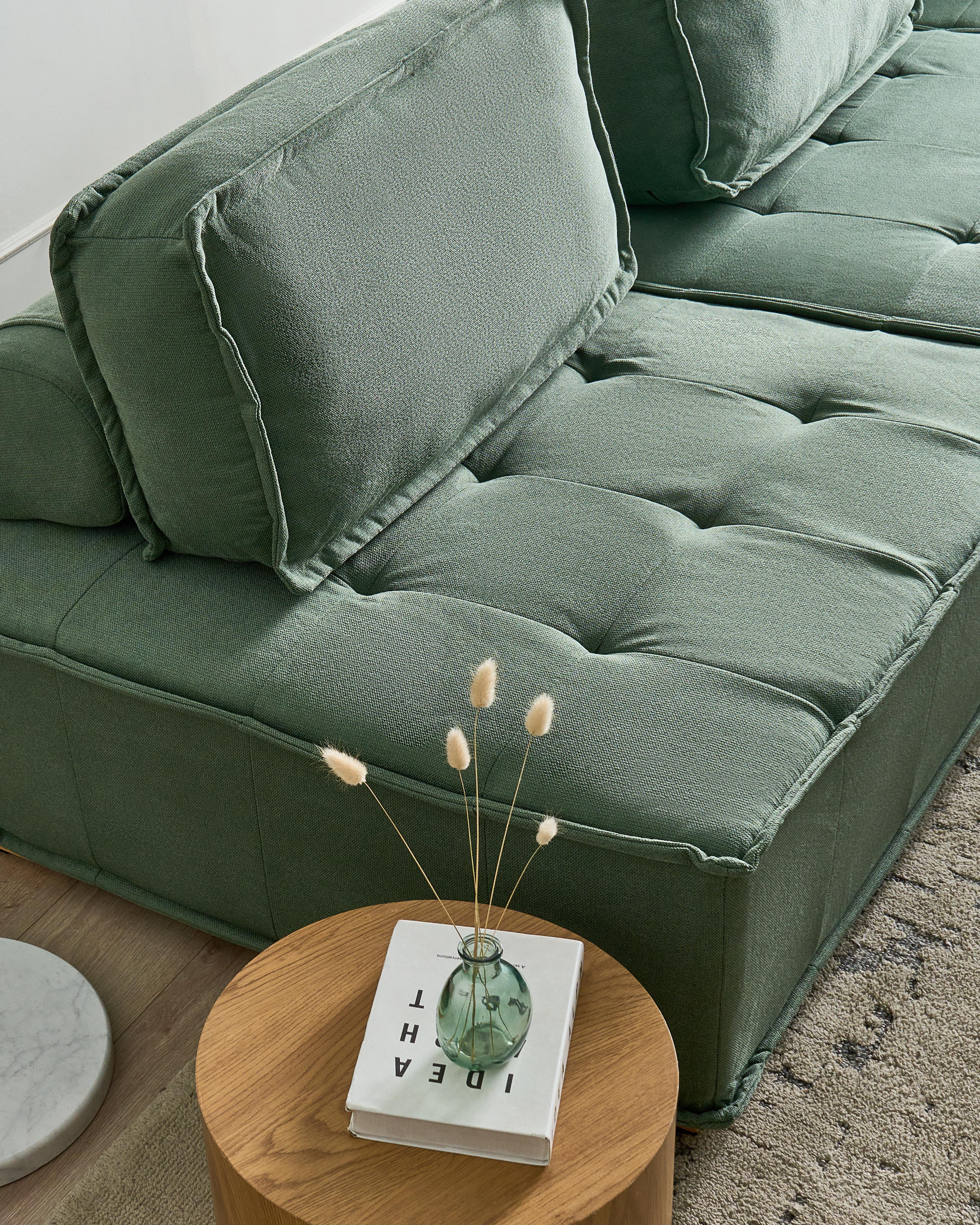 Modulaire bank 2-zits TIBRO Stof Lichtgroen