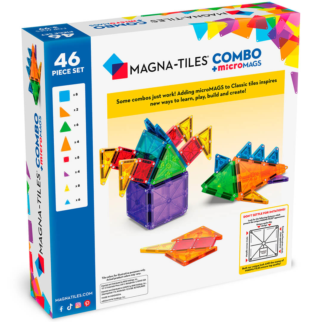 Magna-tiles magnetische tegels combo - 46st