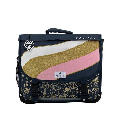 Cartable réversible Wonderland 38 cm - 2 compartiments - drapeau - Pol Fox