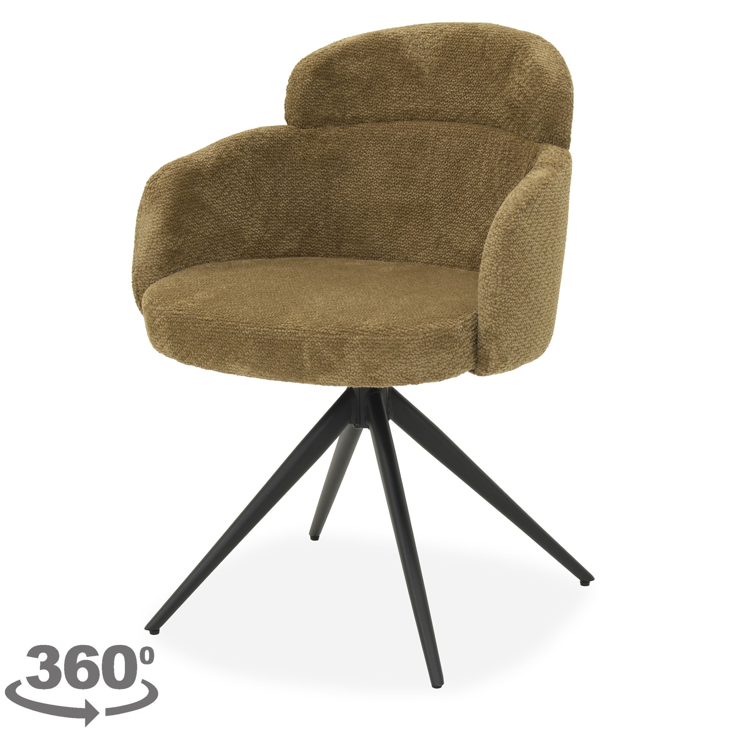 Eetkamerstoel Egon 41 Mustard Aldis B56 x D60 x H80 cm