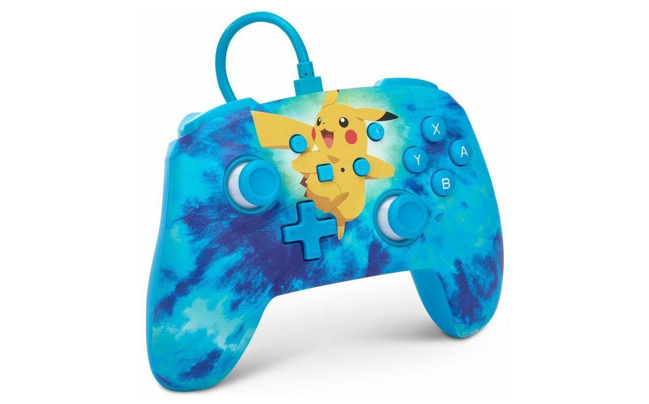 Switch - Power A Wired Controller Tie Dye Pikachu