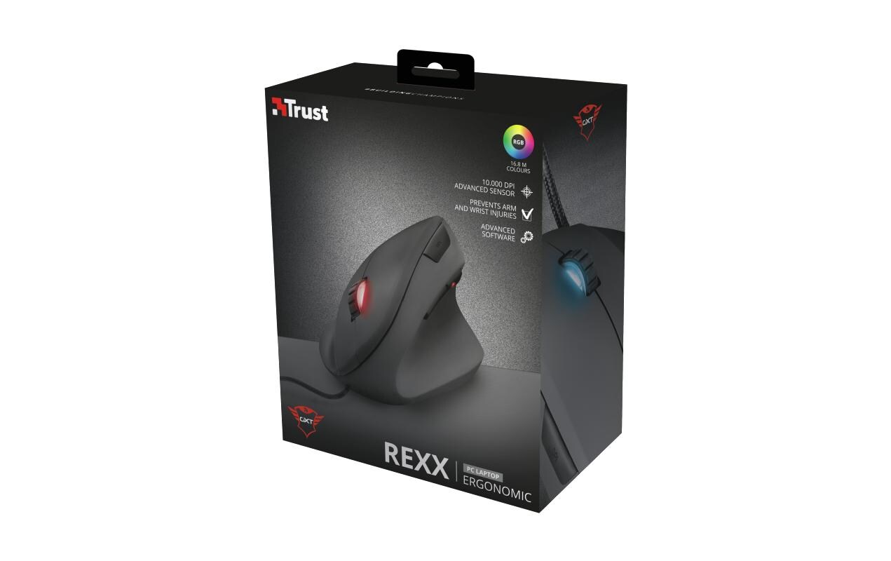 Gaming-Maus GXT 144 Rexx VerticalErgonomische USB-Gaming Maus