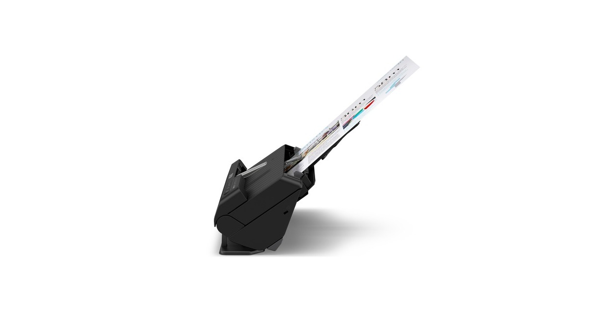 EpsonES-C320W compacte A4-documentscanner met Wi-Fi-connectiviteit en U-traject  (Zwart, A4, A5, A6, B5)
