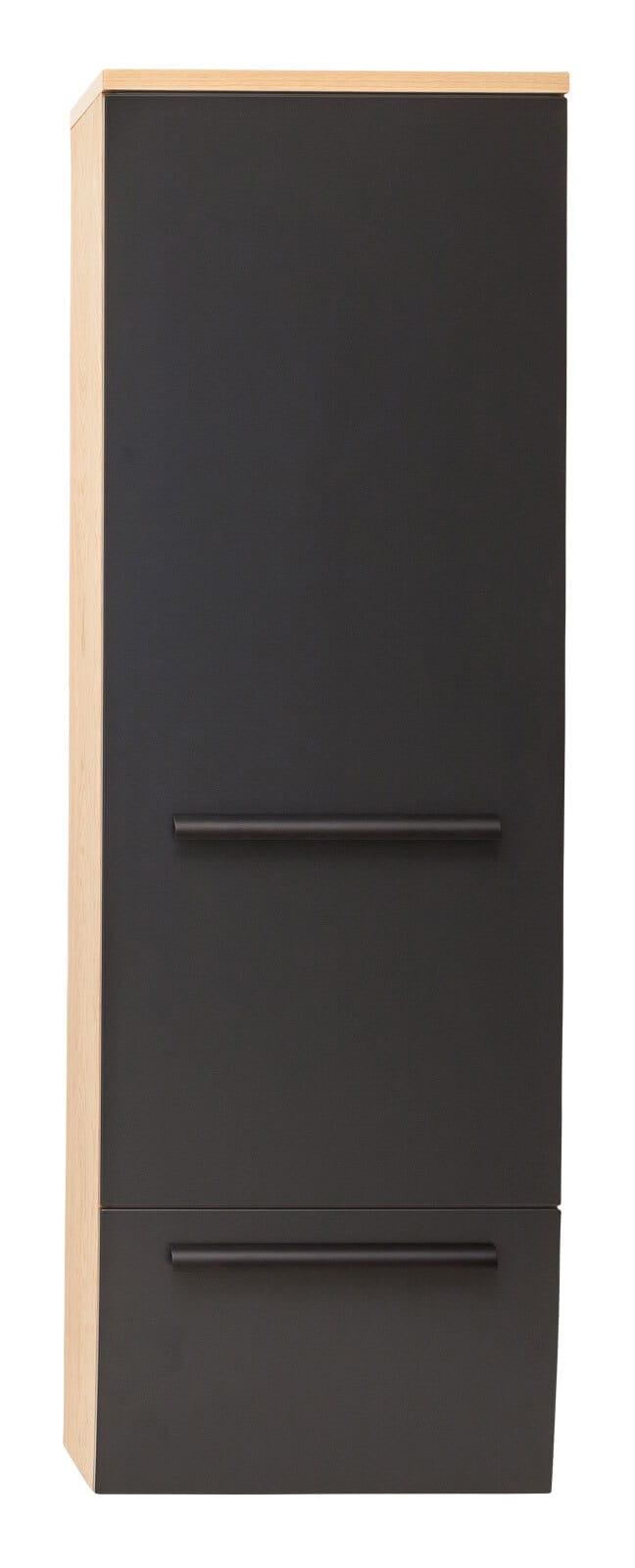 MONDO Dielenschrank SWING 61x185 cm Wildeiche Bianco furniert/ Lack anthrazit
