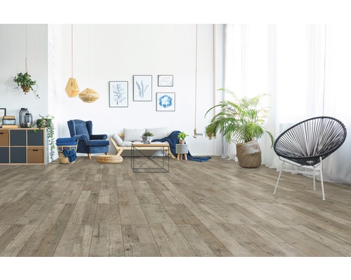 GREEN VINYL vinylvloer, grenen, 2-strooks landhuisplank, klikverbinding, 1290 x 173 x 4,0 mm