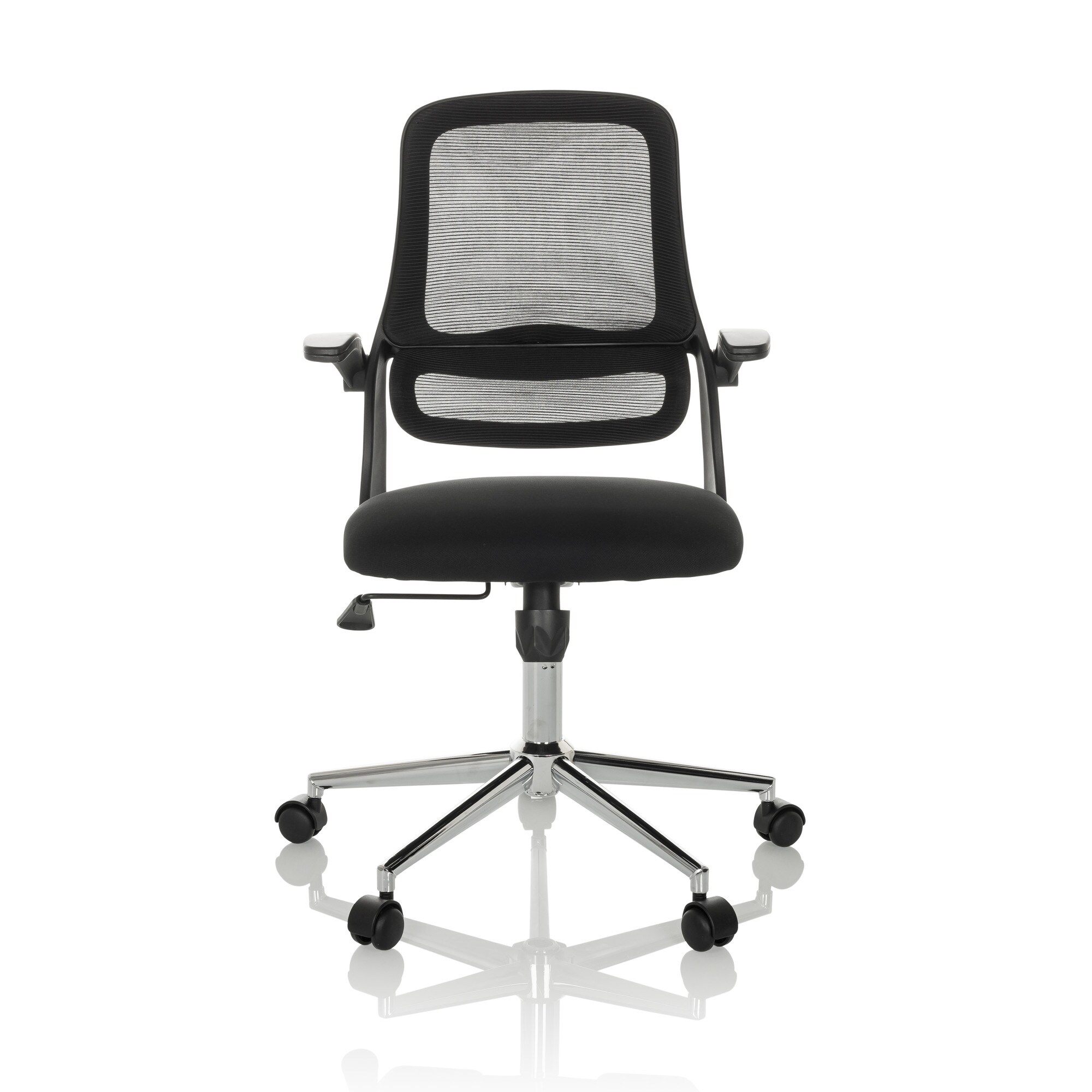Home Office Bürostuhl MIKO B ECO Stoff/Netzstoff mit abklappbaren Armlehnen hjh OFFICE