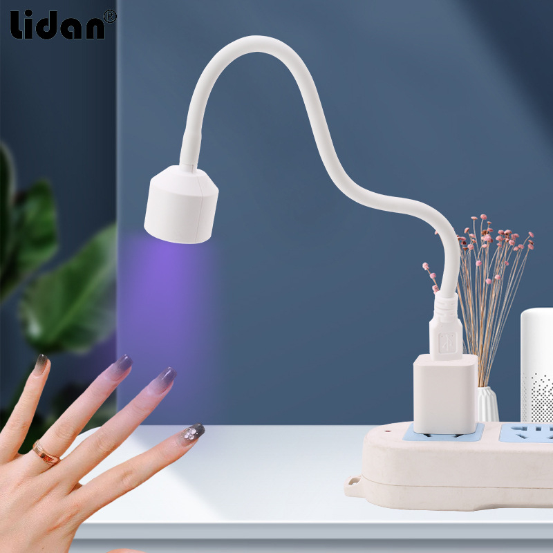 (6W) Mini LED Nagellampe USB Nageltrockner Lichthärtungsgerät inkl. Netzteil - Weiss