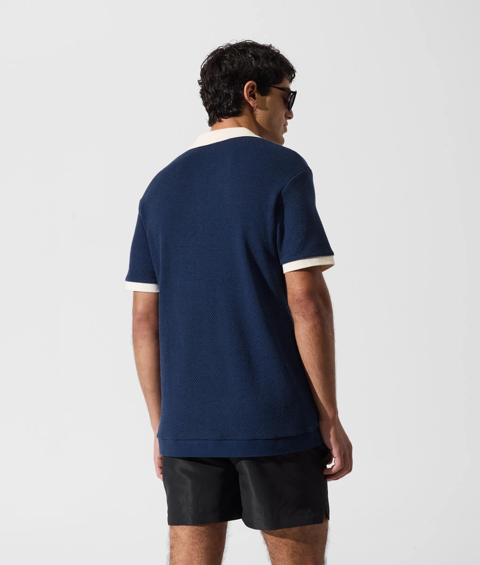 Metaal Monogram gehaakt polo shirt