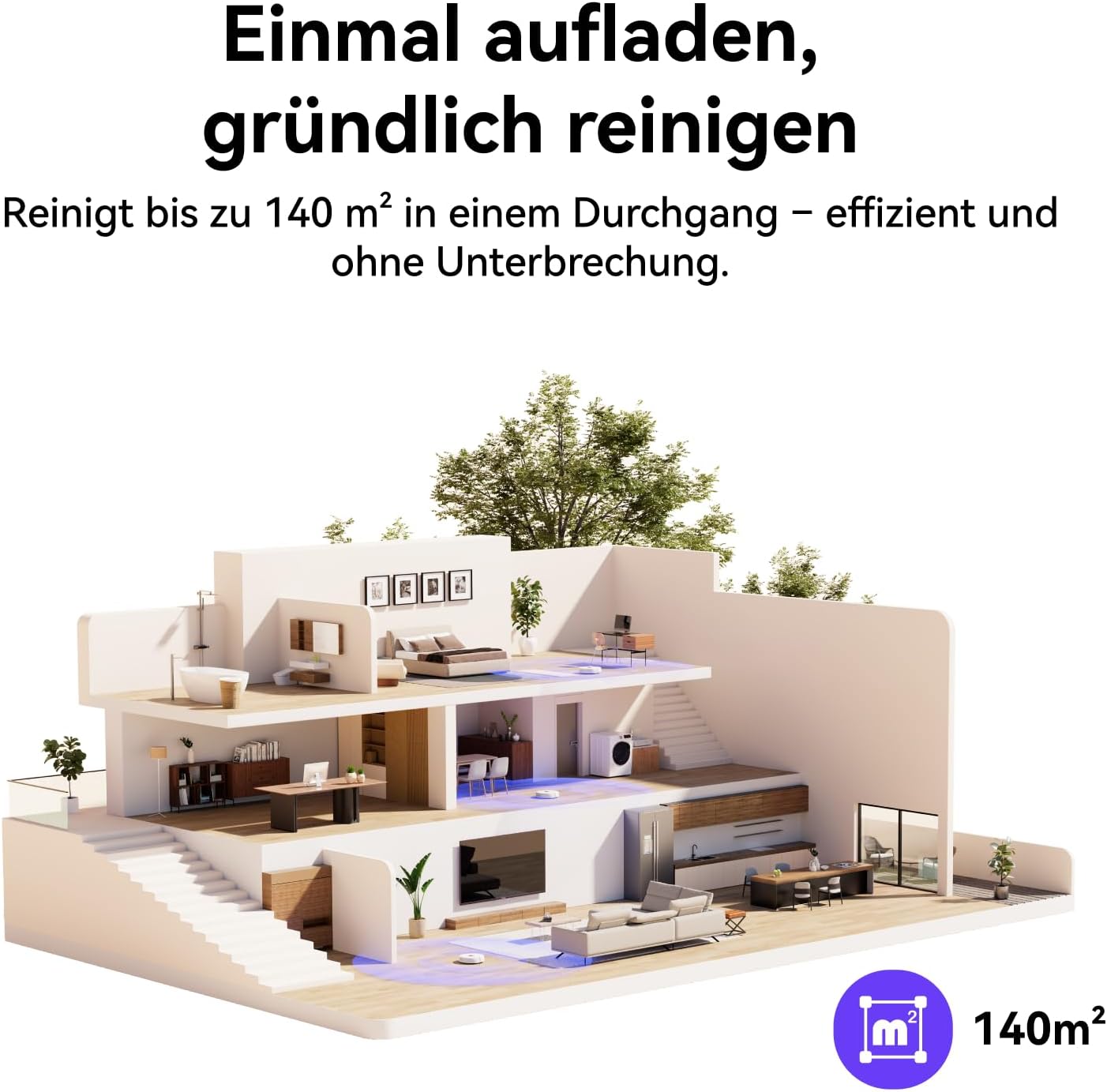 NARWAL Freo Saugroboter mit Wischfunktion und automatischer Dockingstation (Freo S)