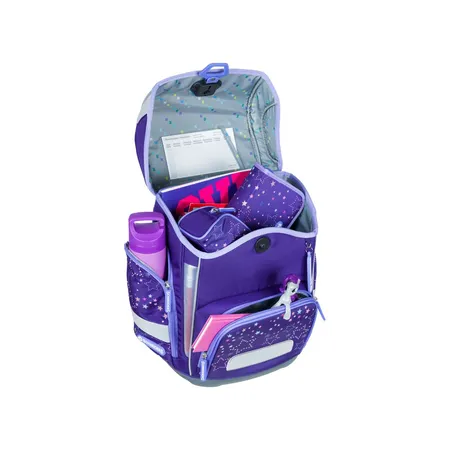 Schneiders Schulranzen-Set Ergolite Cosmic Girl Violet, 9-teilig