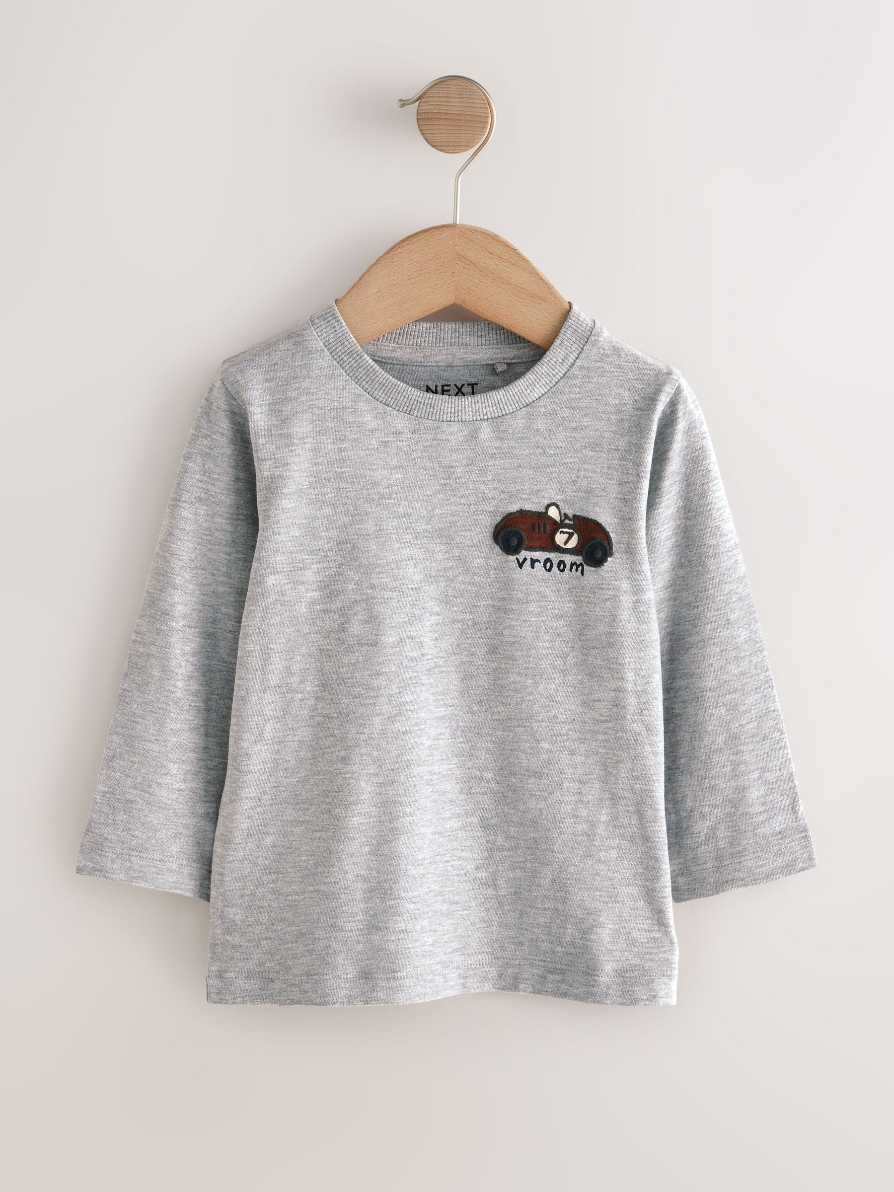 Meerkleurig voertuigen  - Set van 5 T-shirts met lange mouwen (3 mnd-7 jr)