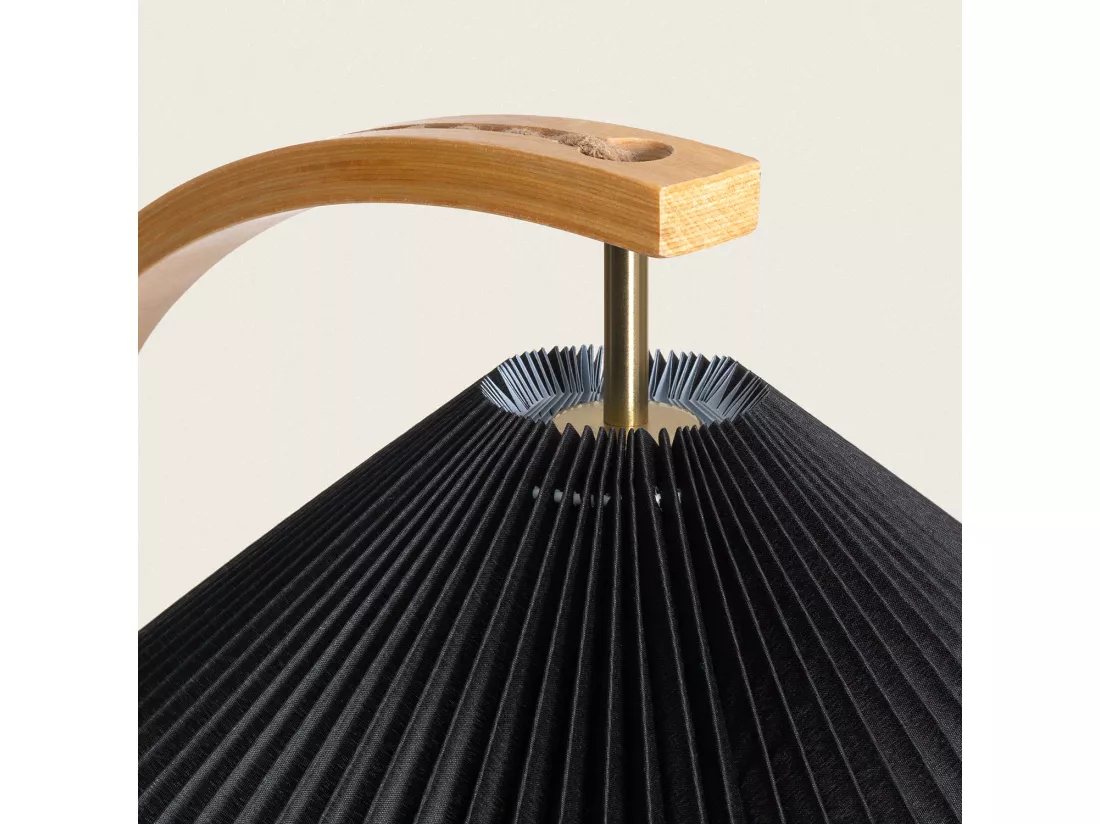 Lampadaire Bois Luanda Noir
