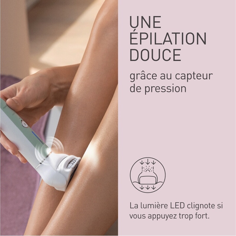 Epilateur électrique Panasonic ES-EY70AG503 avec 4 têtes incluses Wet & Dry
