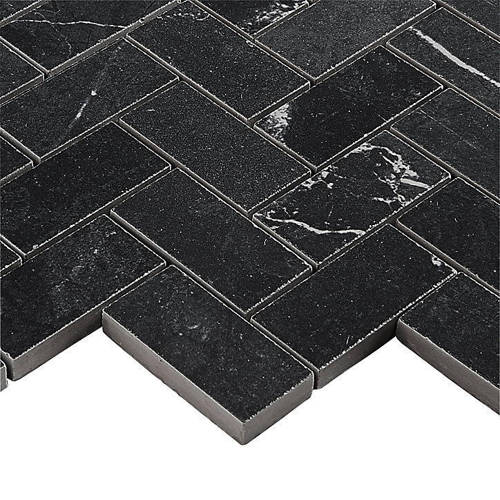 Mosaïque noir 30x30cm Ultimate marble mat