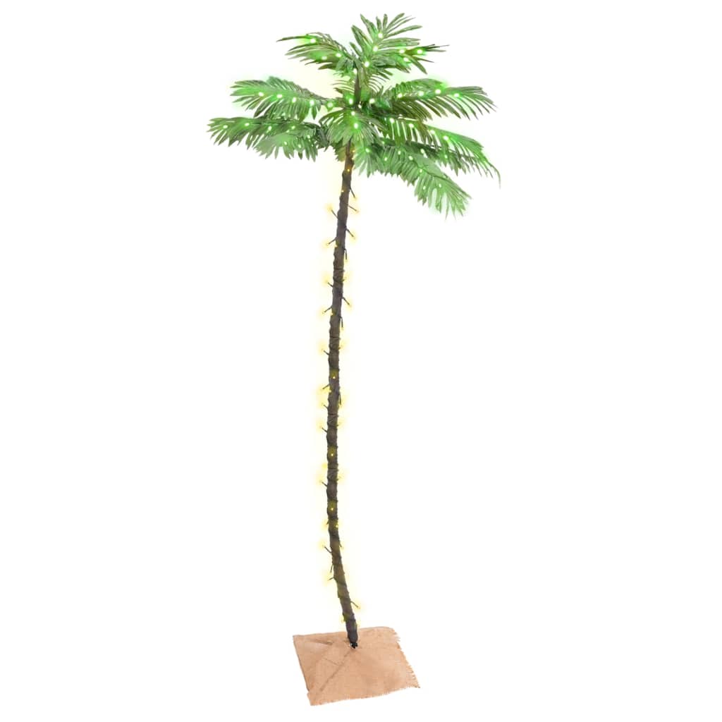 Palmier à led 136 led blanc chaud 220 cm