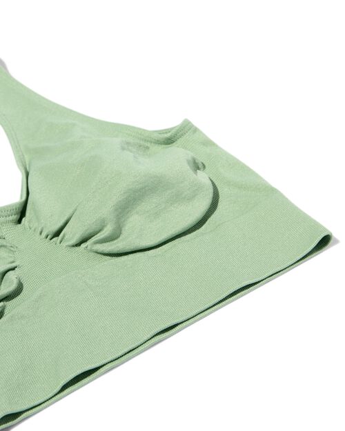 haut sans coutures vert moyen