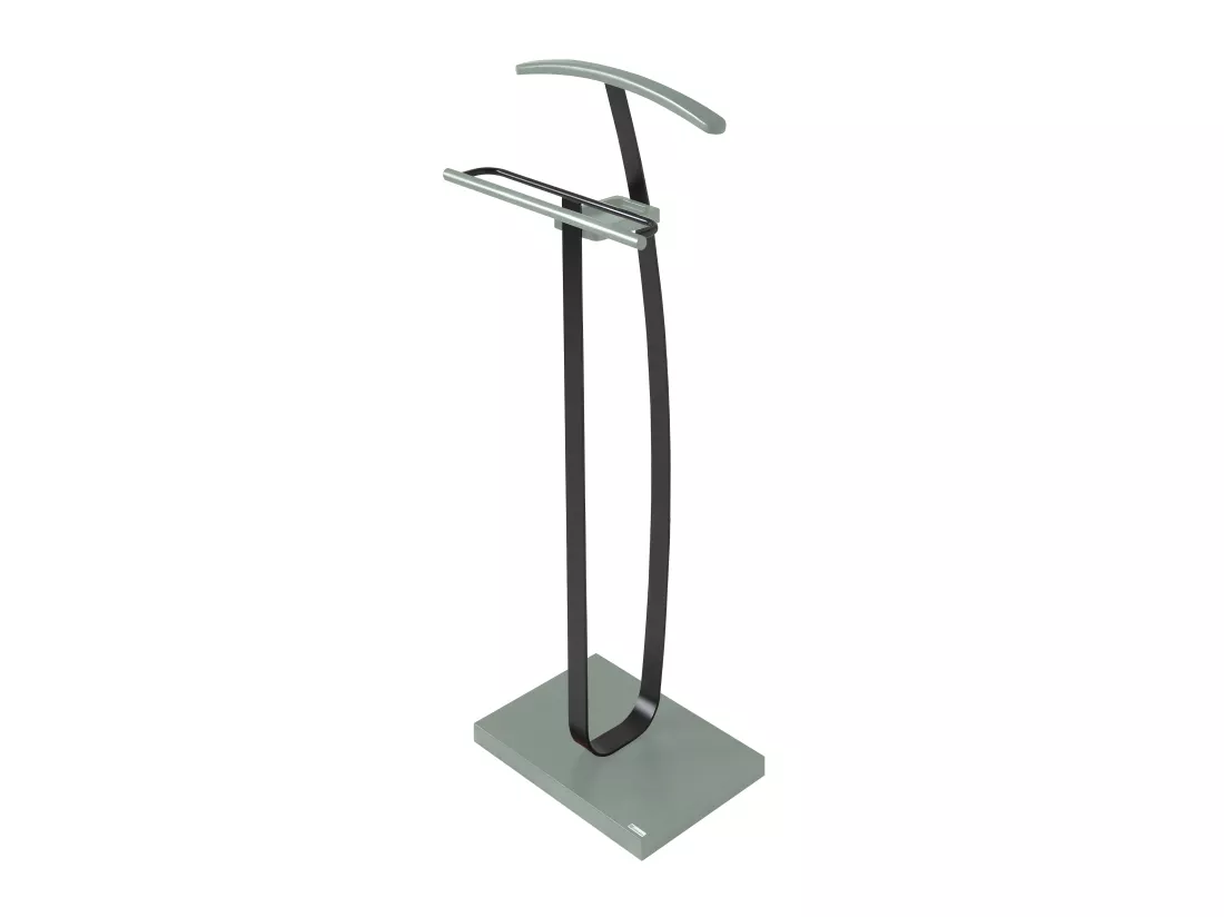 Valet de nuit - H115cm x L48cm x P30cm - hêtre massif vert/gris graphite - City