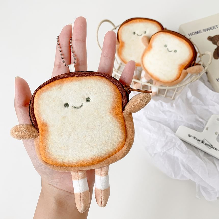 Kumi Fanchant - Toast Pluche Portemonnee Tas Charm Sleutelhanger
