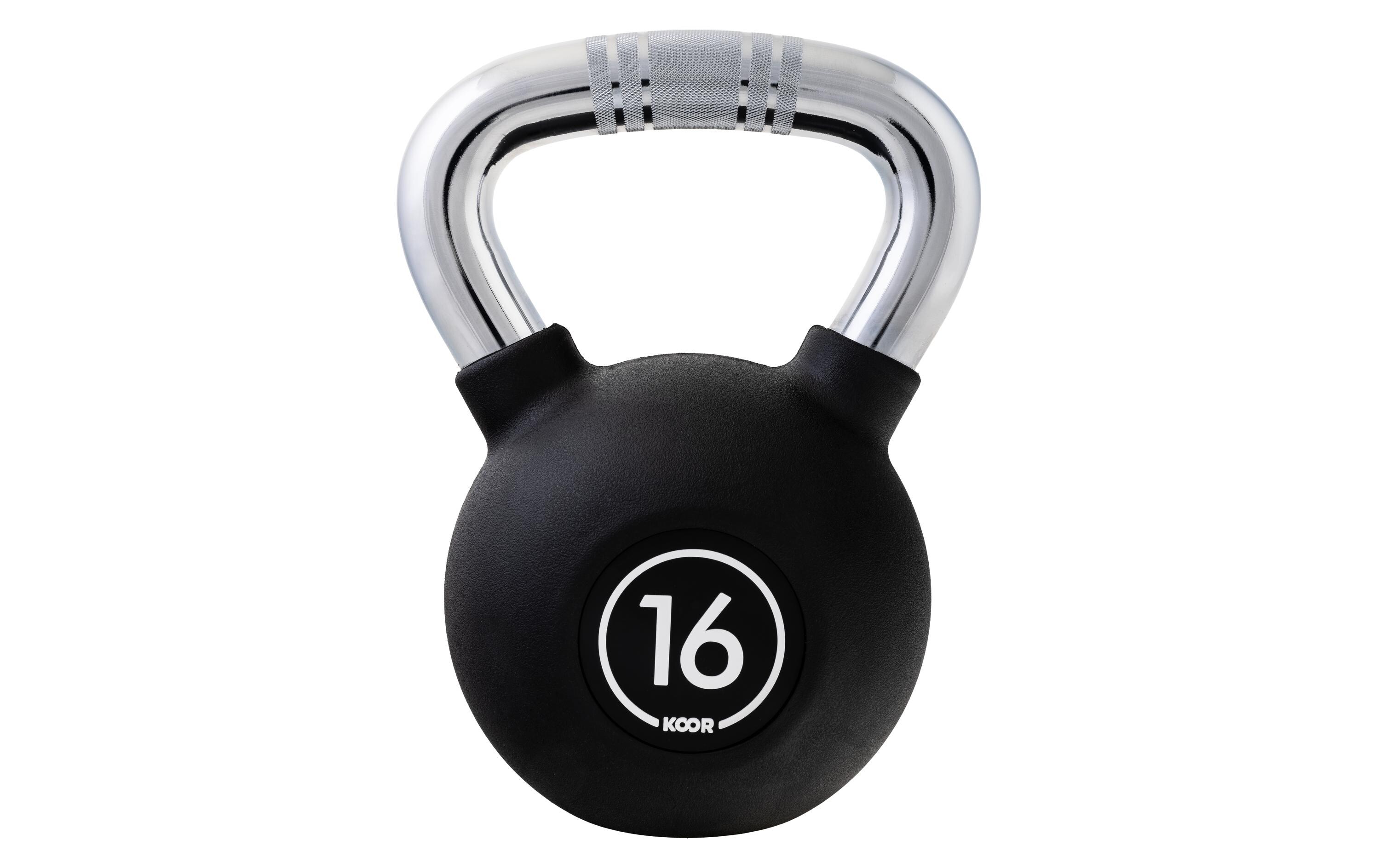 Kettlebell 16 kg, SchwarzKugelhantel für Krafttraining
