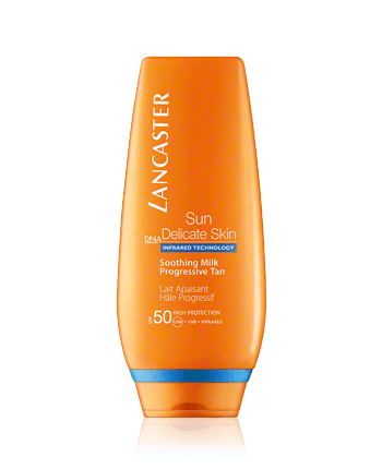 Lancaster Sun Delicate Skin Soothing Milk Progressive Tan SPF 50 125ml