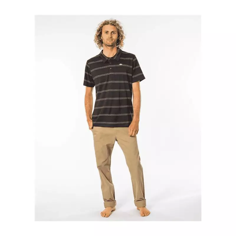 Polo RIPCURL Plain Stripe Polo Washed Black