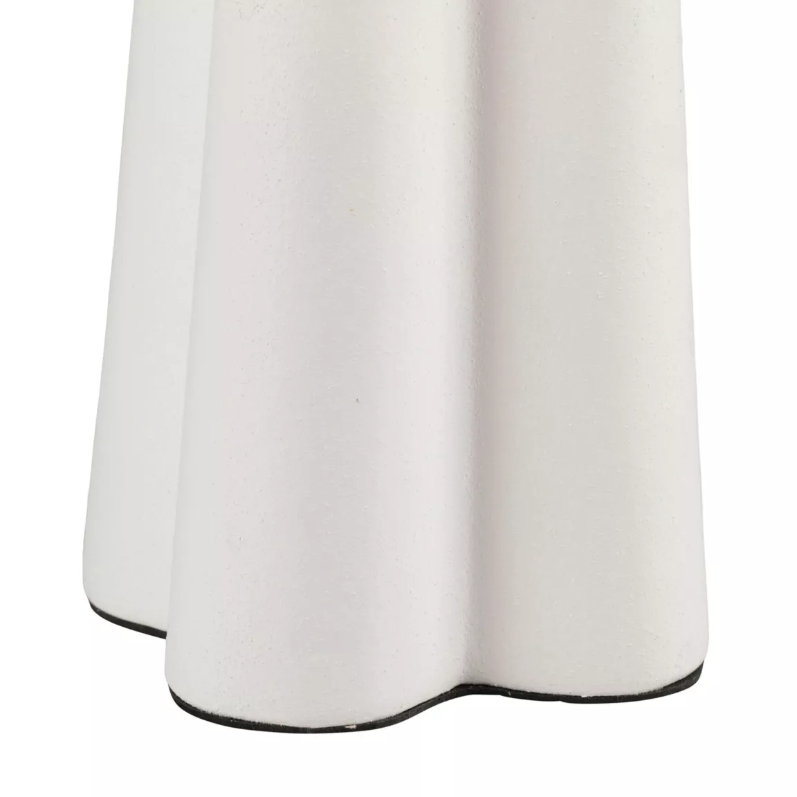 Lampe à poser céramique et coton (H45 cm) Cezanne Blanche