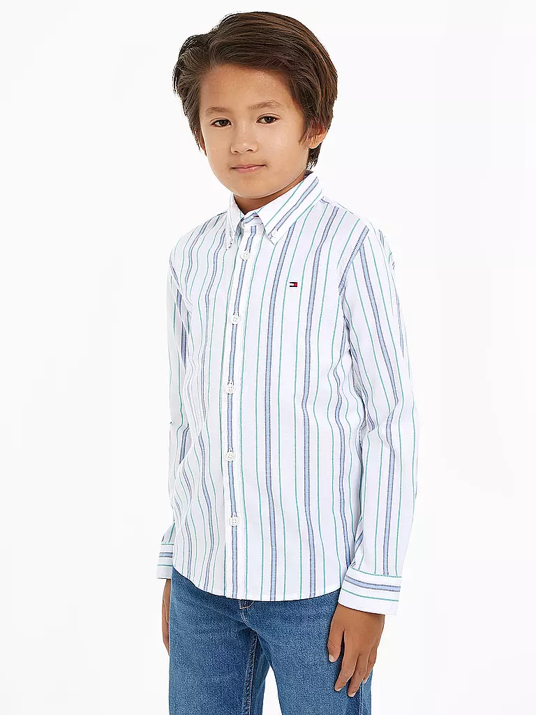 TOMMY HILFIGER Jungen Hemd weiss