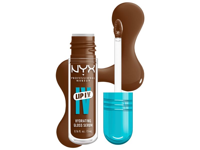 NYX Professional Makeup Lip Gloss IV Serum feuchtigkeitsspe Pflegender Lippenbalsam mit Vitaminen