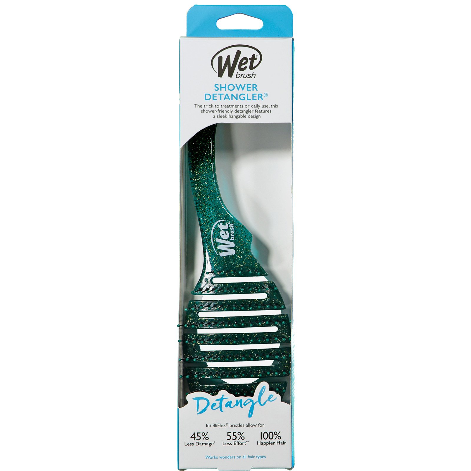 Wet Brush Haarbürste Shower Glitter Detangle Teal