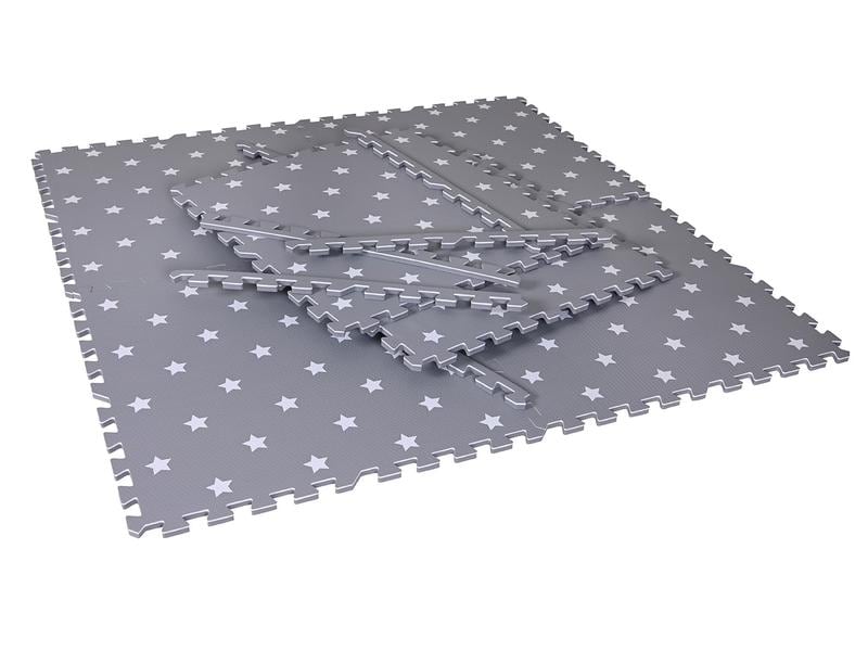 Knorrtoys Puzzlematte Sterne Grau Strapazierfähige und robuste Spielmatte