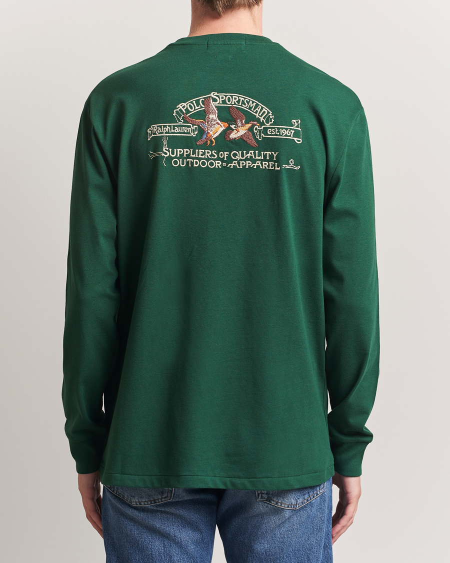 Polo Ralph Lauren Classic Fit Long Sleeve Jersey T-Shirt Vintage Pine