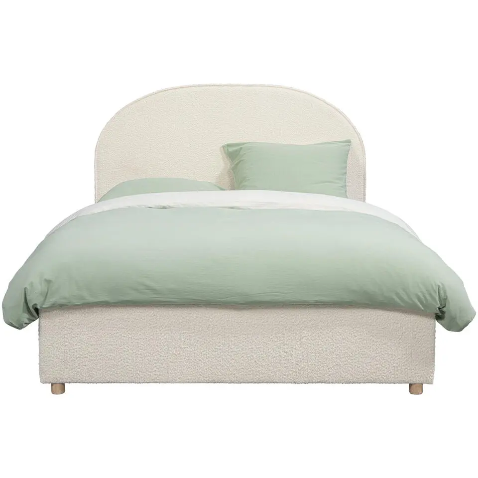 Vipack bed Moon met opbergruimte - wit - 140x200 cm