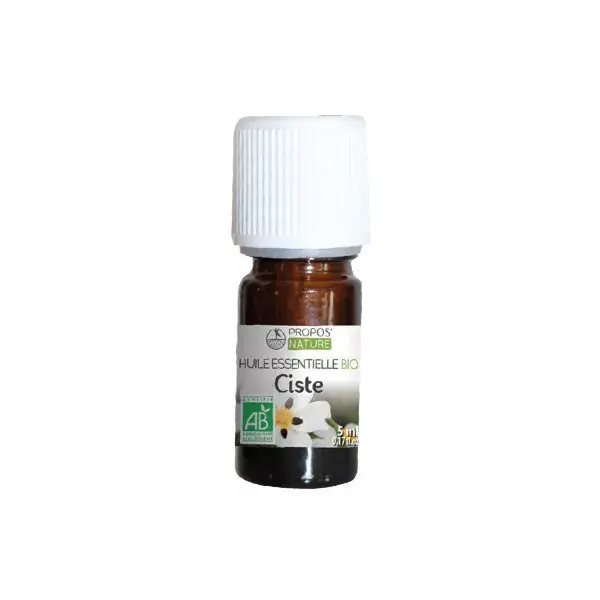 Óleo Essencial de Cistus Orgânico para Aromaterapia e Fitoterapia da Propos' Nature 5ml