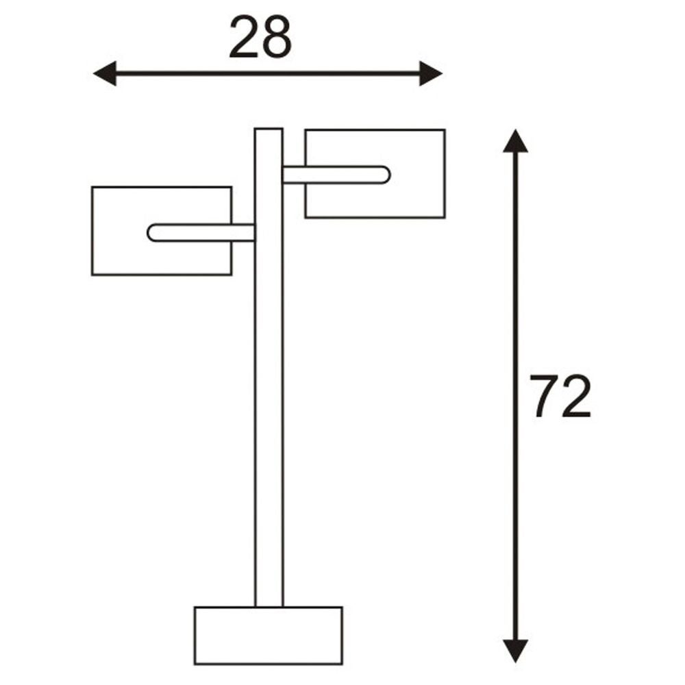 Sitra twee-lichts vloerlamp, GX53, antraciet