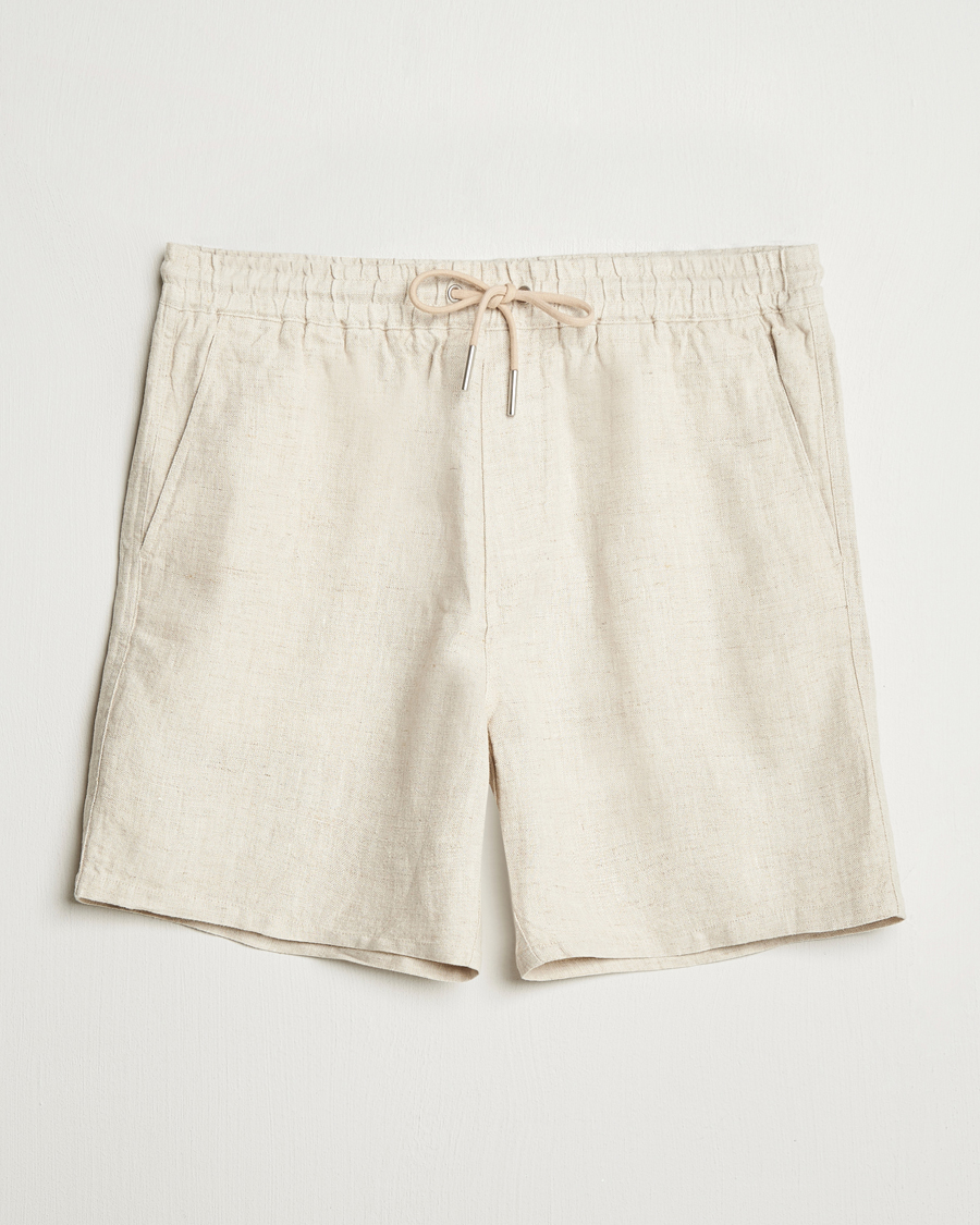 NN07 Gregor Linen Drawstring Shorts Oat