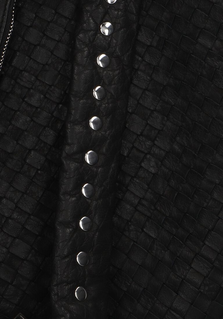 zwarte núnoo schoudertas maxi dandy braided