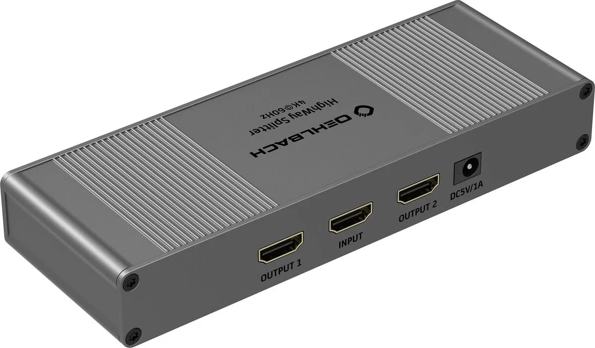 Oehlbach HighWay Splitter 4K Commutateurs, switch et sélecteurs