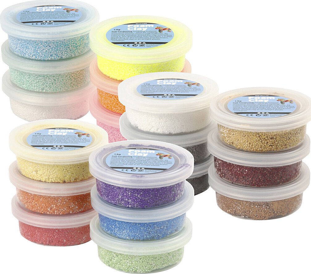 Foam Clay - Modellervoks Sæt - 3X30 Pakker